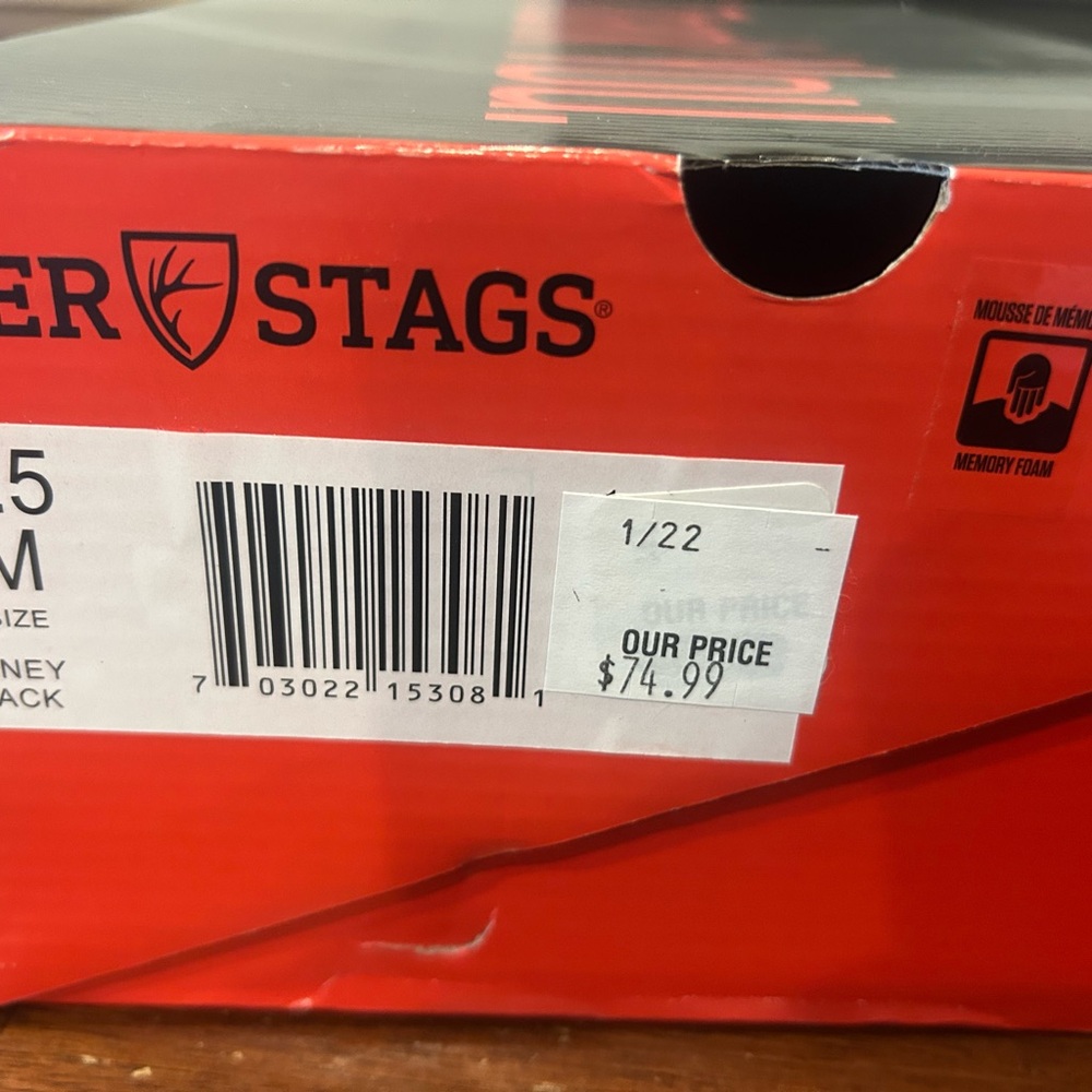 Men’s Black Dress Shoes -Deer Stags 9.5